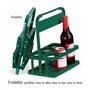Benefischl Porte-Bouteille Pliable à 6 Trous, Porte-Bocal à BièRe Portable BBQ, Panier pour Le Rangement et L'Organisation de la