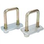M10 40mm x 70mm U-N-Vis de fixation 1 paire avec les plaques et les écrous HAUTE RÉSISTANCE À UBR01/04