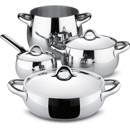 Alessi SG100S7 Mami Set de Casseroles Acier Inoxydable 38 x 46 x 40 cm