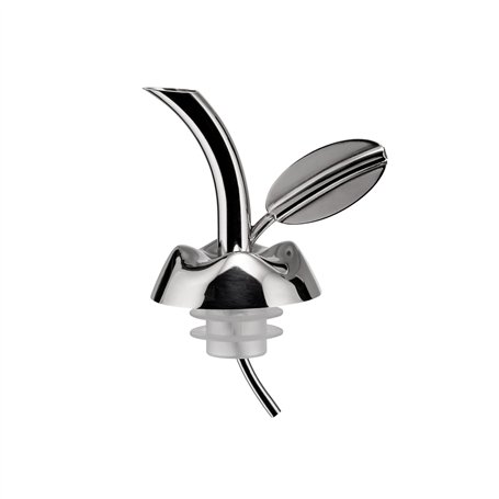 Alessi Msa32/tap Fior D'olio Bouchon Verseur Pour Bouteille D'huile en Acier Inoxydable 18/10 Brillant et Résine Thermoplastique