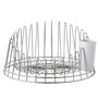 Alessi Apd04 a Tempo Egouttoir à Vaisselle en Acier Inoxydable 18/10 Brillant avec Égouttoir à Couverts en Résine Thermoplastiqu