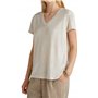 United Colors of Benetton T- Shirt 37ujd401q, Beige, Medium Femmes