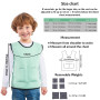 Gilet Lesté Enfant - Confort Par Pression Profonde - Outils Pour Enfants TDAH - Vêtements Sensoriels Enfants Autistes - Gilet De