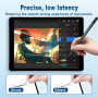 Dinow Stylet Tactile Universel pour Écrans Tactiles-Stylet Tablette avec Embouts de Rechange,Pencil pour Android/iOS/Smartphone/