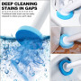 Brosse Toilettes WC Jetable 32 Pièces Têtes de Brosse de Toilette Nettoyage Toilette à Usage Unique Système de Nettoyage WC à Us