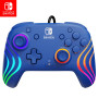 Official Switch Afterglow Wave Wired Controller - Blue