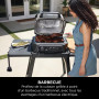 Ninja Woodfire Barbecue électrique et fumoir Pro XL avec thermomètre, barbecue et Air fryer d'extérieur 4-en-1 avec système Smar