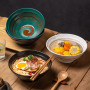 YUN TAO Set de 4 Bols à Ramen en Céramique (1040 mL) - Grands Bols Japonais pour Salade, Udon, Soba, Pho, Pâtes et Soupes Noodle