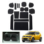 GAFAT Suzuki Ignis 2017-2024 2025 Tapis Antidérapants pour Console Centrale, Ignis 2025 Tapis en Caoutchouc Porte-Gobelet, Boîte