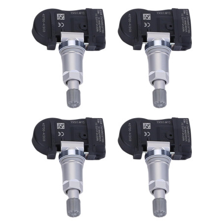 Lot de 4 capteurs de pression des pneus TPMS Capteur 407004CB0B Compatible avec Nissan X-Trail Compatible avec Renault Megane 4