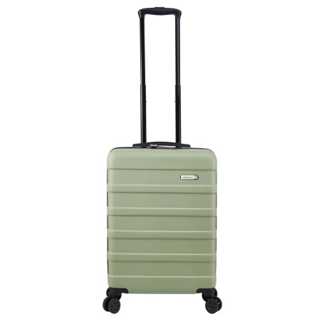 Cabin Max Valise à Main 55x35x25 cm, légère, Coque Rigide, Bagage à Main, avec 4 Roues, Serrure à 3 Chiffres (Bodo Grun, Air Fra