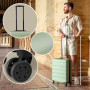 Cabin Max Valise à Main 55x35x25 cm, légère, Coque Rigide, Bagage à Main, avec 4 Roues, Serrure à 3 Chiffres (Bodo Grun, Air Fra
