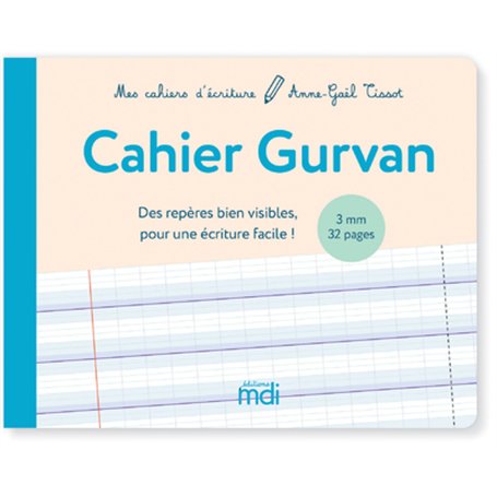 MDI - Cahier d'écriture Gurvan 3mm x5 - PCF