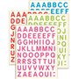 Gommettes lettres majuscules