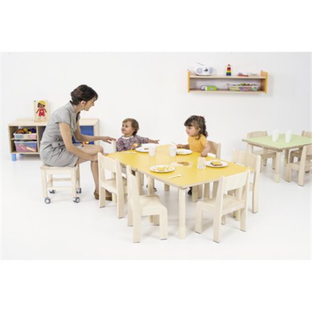 Tabouret à roulettes