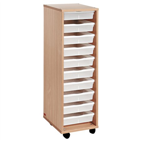 Colonne haute à 10 bacs incolores