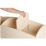 Bac à livres 3 cases - bouleau