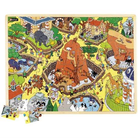 Maxipuzzle bois Le parc zoologique
