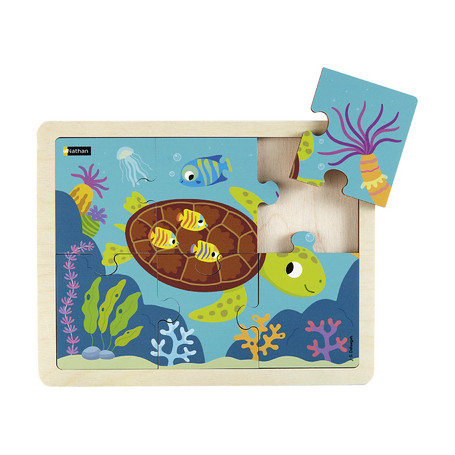 Puzzle bois - La tortue - 6p