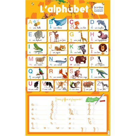 Les posters effaçables - L'alphabet