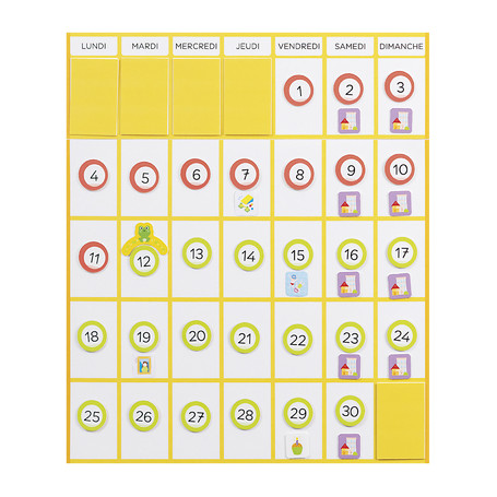 Le calendrier à construire