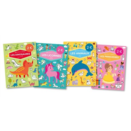 Pack mon livre à colorier 32 ex petits prix 2025