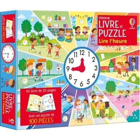 Lire l'heure - Coffret livre et puzzle - Dès 5 ans