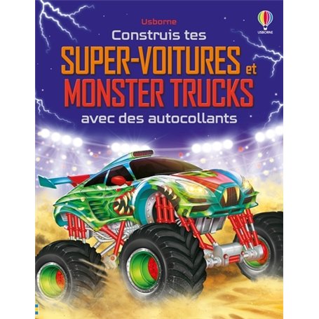 Construis tes super-voitures et monster trucks avec des autocollants - Volume combiné - Dès 5 ans