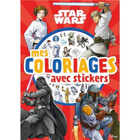 STAR WARS - Mes Coloriages avec Stickers