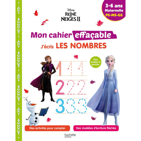 Disney - La Reine des Neiges 2 - Mon cahier effaçable - J'écris les nombres (3-6 ans) 6,36 €