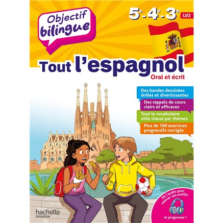 Objectif bilingue Tout l'espagnol 5e-4e-3e