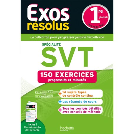 Exos résolus spécialité SVT 1re