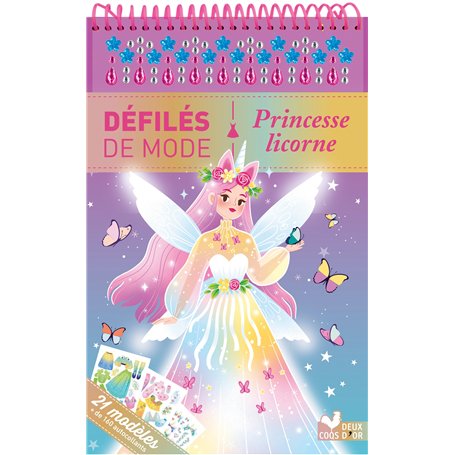 Princesse licorne - bloc à spirale