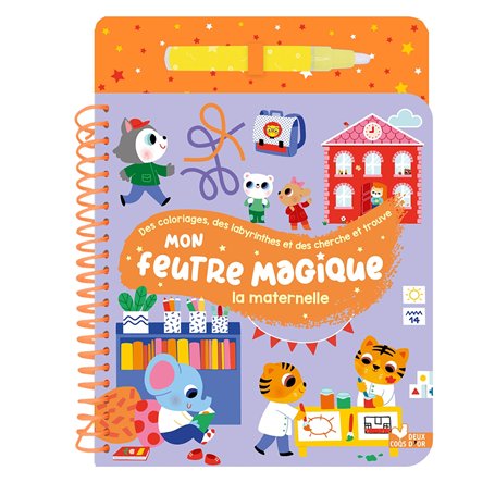 Mon feutre magique - La maternelle - avec feutre à réservoir d'eau