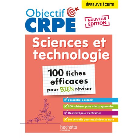 Objectif CRPE 2026 - Sciences et Technologie - 100 fiches pour bien réviser - épreuve écrite M2/L3