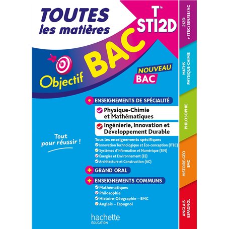Objectif BAC 2026 - Terminale STI2D Toutes les matières