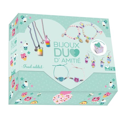 Bijoux duo d'amitié - Foodaddict - coffret avec accessoires