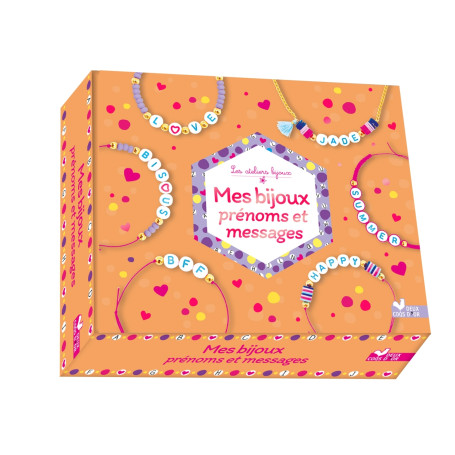 Mes bijoux prénoms et messages - coffret avec accessoires