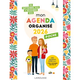 Mon agenda famille organisée 2026 - Poche Mon agenda famille organisée 2026 - Poche