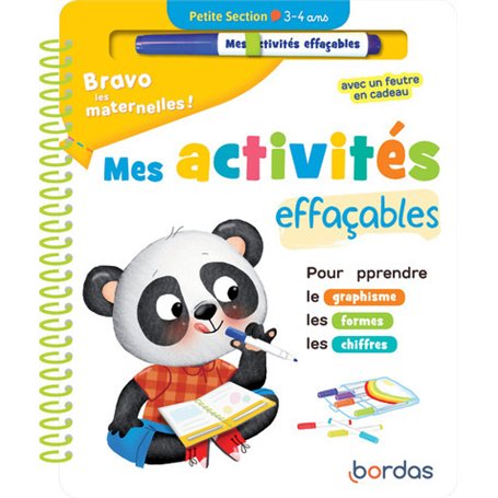 Bravo les maternelles - Mes activités effaçables - Petite section