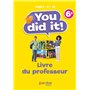 You did it! - Anglais 6e - 2023 - Livre du professeur
