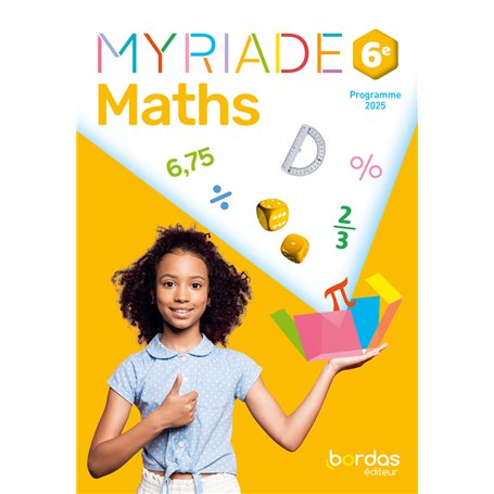 Myriade - Maths 6e - 2025 - Manuel - élève