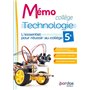 Mémo Collège - Technologie 5e - 2024 - Cahier - élève