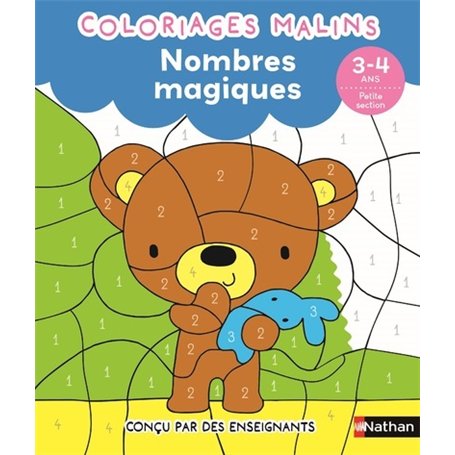 Nombres magiques PS - Coloriages malins