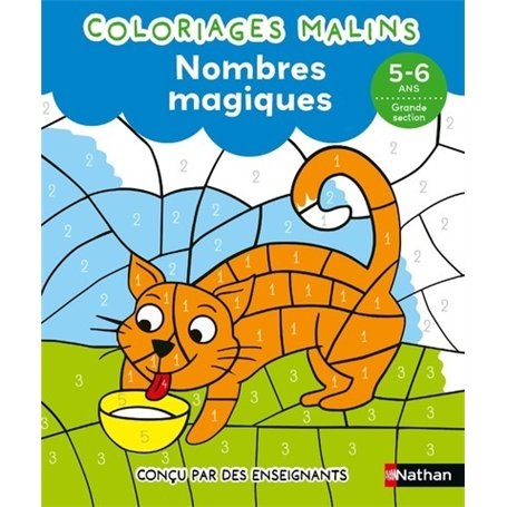Nombres magiques GS - Coloriages malins