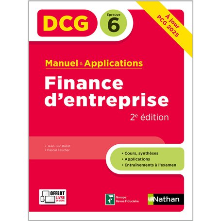 Finance d'entreprise - DCG - Epreuve 6 - Manuel et applications 2024