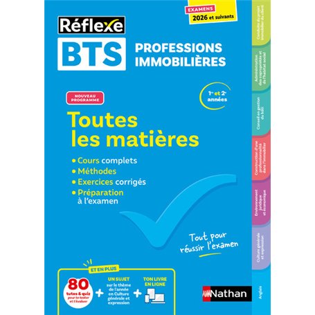 Toutes les matières BTS Professions immobilières - Réflexe N° 33