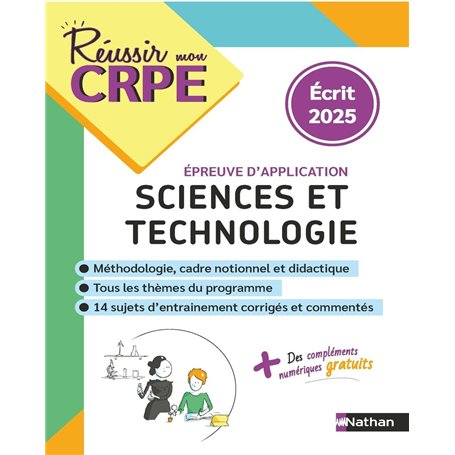 Réussir mon CRPE Sciences et Techno - Epreuve d'application - Ecrit 2025