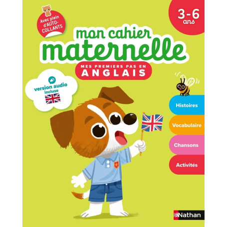 Mon cahier maternelle Mes premiers pas en anglais 3-6 ans