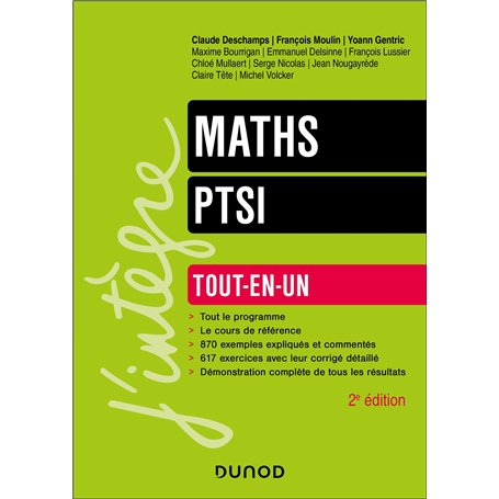 Maths Tout-en-un PTSI - 2e éd.